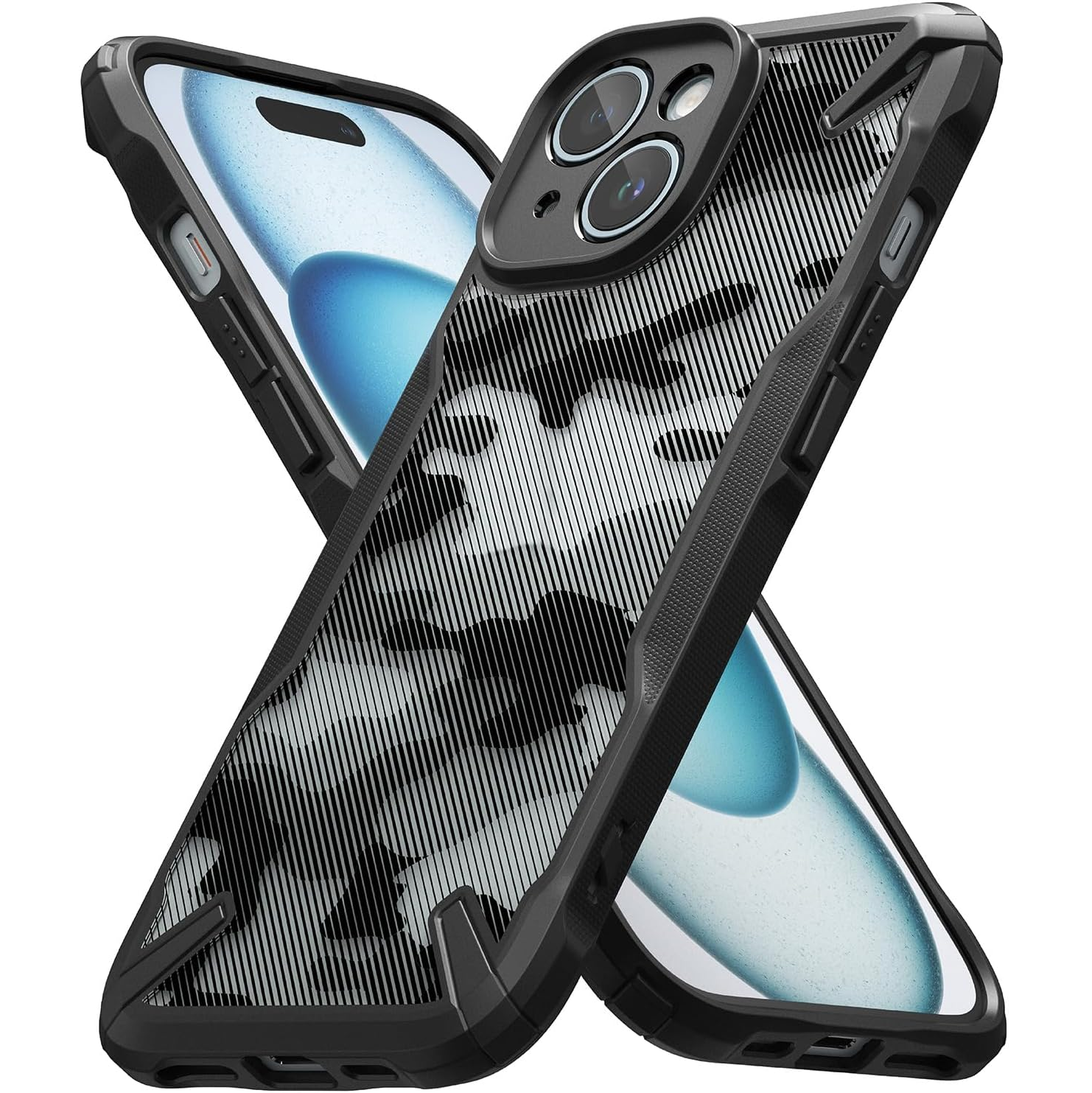 Ringke Fusion-X PC + TPU Bumper Phone Case - For iPhone 15 - mosaccessories